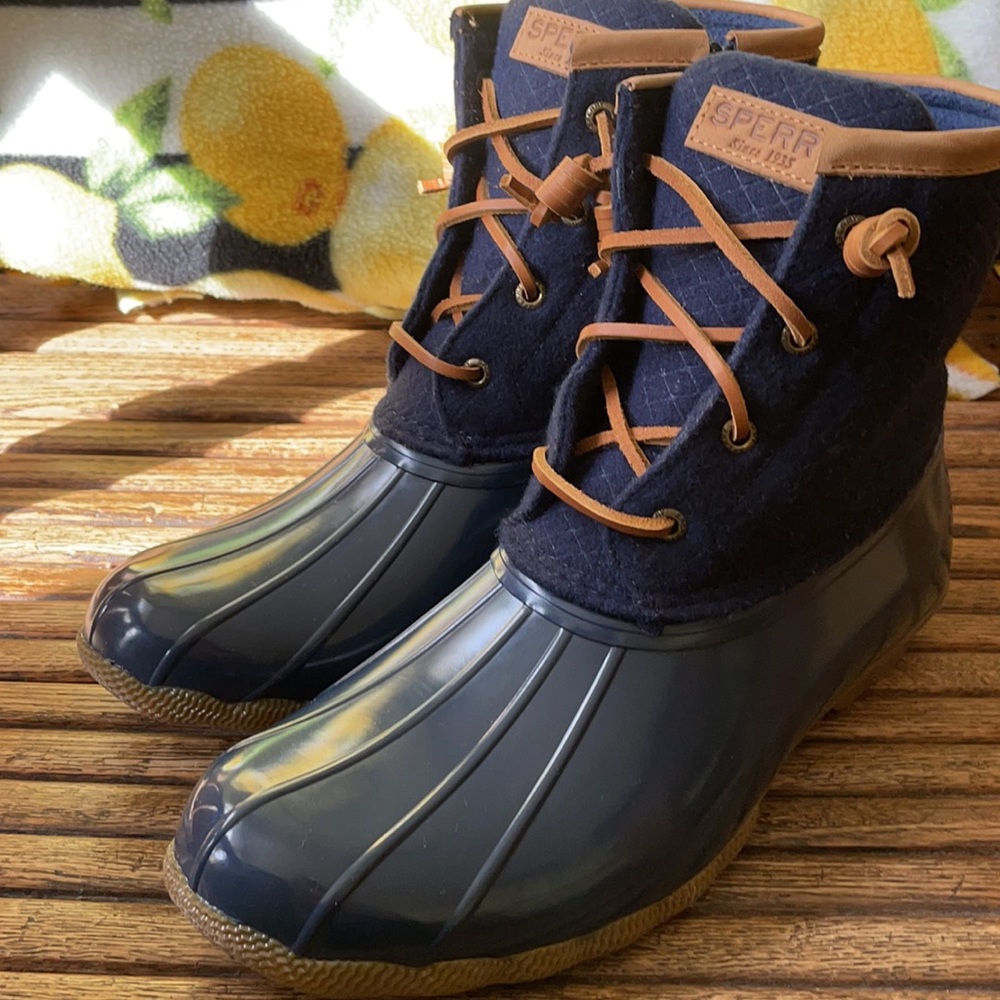 Sperry Women's Saltwater Wool Embossed Duck Boot